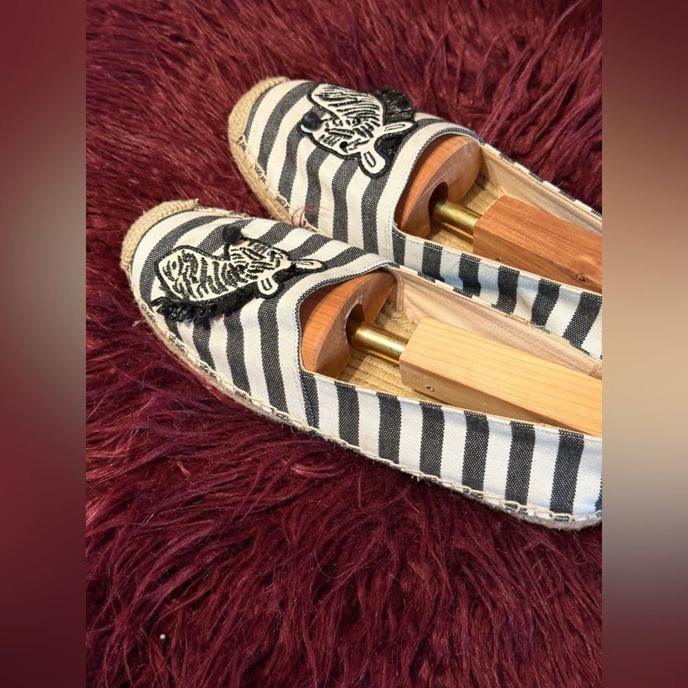 Kate Spade Striped Zebra Espadrilles Sz 9B - Picture 4 of 8